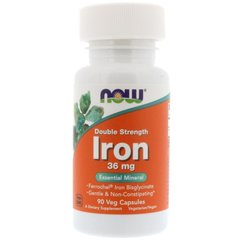 Залізо Iron Now Foods 36 мг 90 капсул