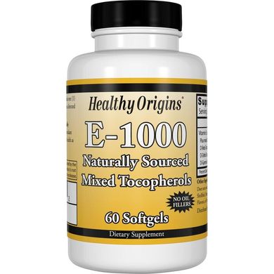 Фотография - Витамин Е Vitamin E Healthy Origins 1000 МЕ 60 капсул