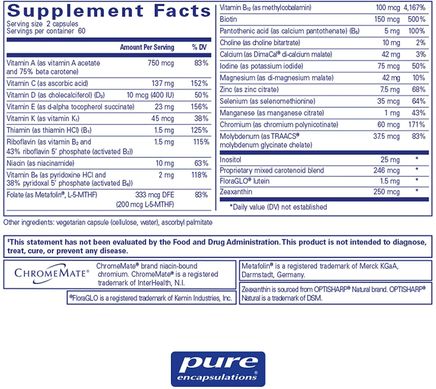 Фотография - Вітаміни для дітей Junior Nutrients Pure Encapsulations 120 капсул